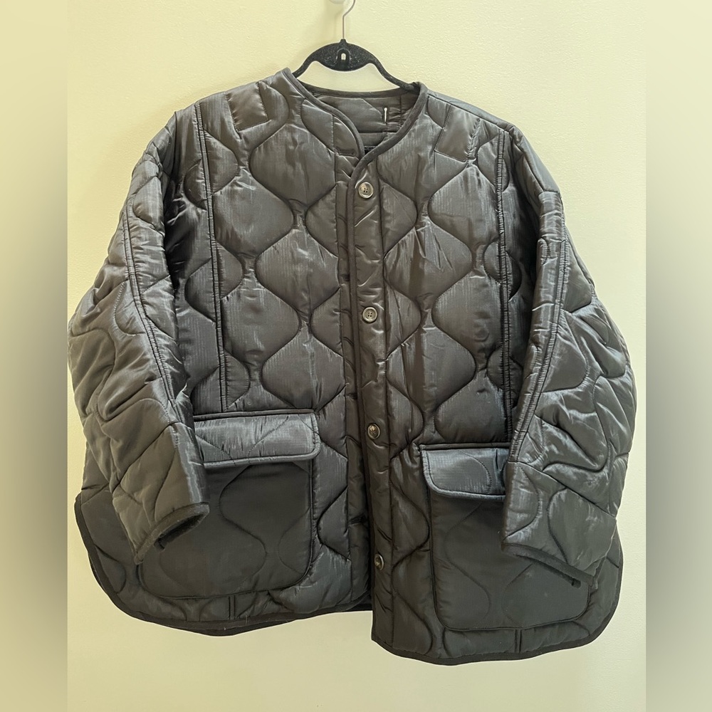 The Frankie Shop black quilted jacket